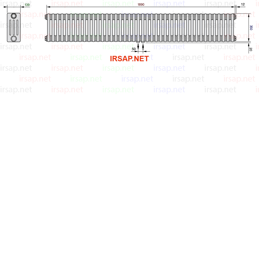 Радиатор IRSAP Tesi 40350/42 T50 CL 01